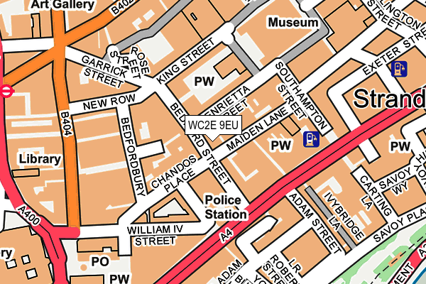 WC2E 9EU map - OS OpenMap – Local (Ordnance Survey)