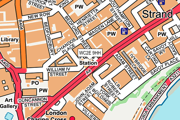 WC2E 9HH map - OS OpenMap – Local (Ordnance Survey)