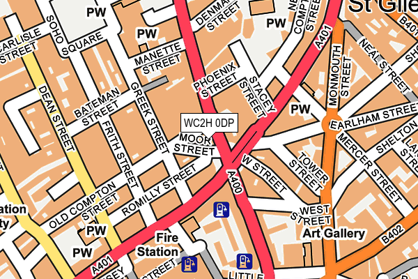 WC2H 0DP map - OS OpenMap – Local (Ordnance Survey)