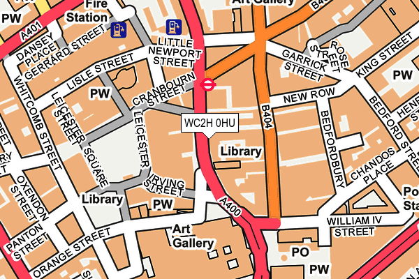WC2H 0HU map - OS OpenMap – Local (Ordnance Survey)