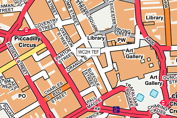 WC2H 7EF map - OS OpenMap – Local (Ordnance Survey)