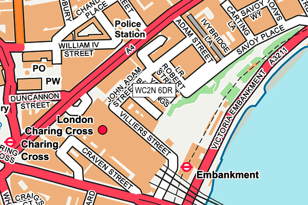 WC2N 6DR map - OS OpenMap – Local (Ordnance Survey)