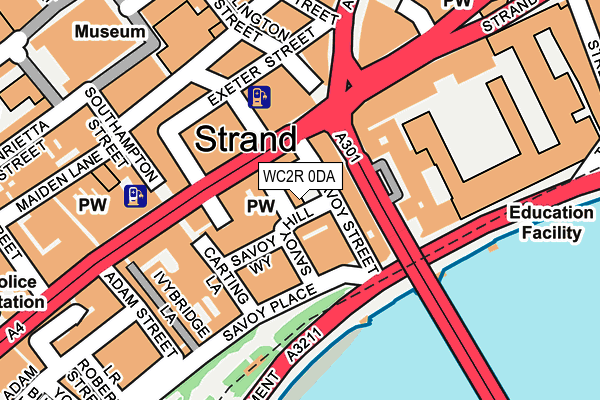 WC2R 0DA map - OS OpenMap – Local (Ordnance Survey)