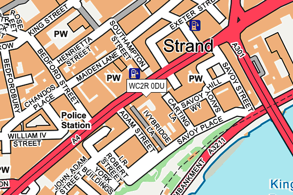 WC2R 0DU map - OS OpenMap – Local (Ordnance Survey)