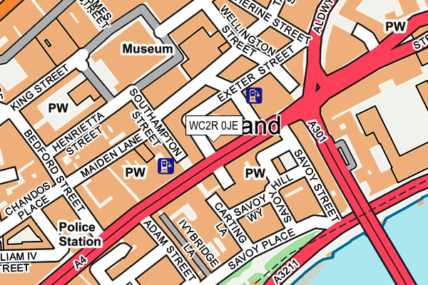 WC2R 0JE map - OS OpenMap – Local (Ordnance Survey)