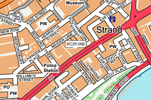 WC2R 0NB map - OS OpenMap – Local (Ordnance Survey)