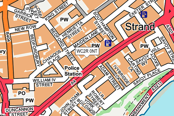 WC2R 0NT map - OS OpenMap – Local (Ordnance Survey)