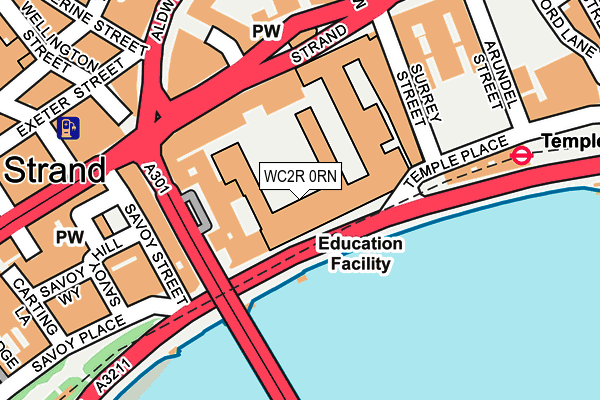 WC2R 0RN map - OS OpenMap – Local (Ordnance Survey)