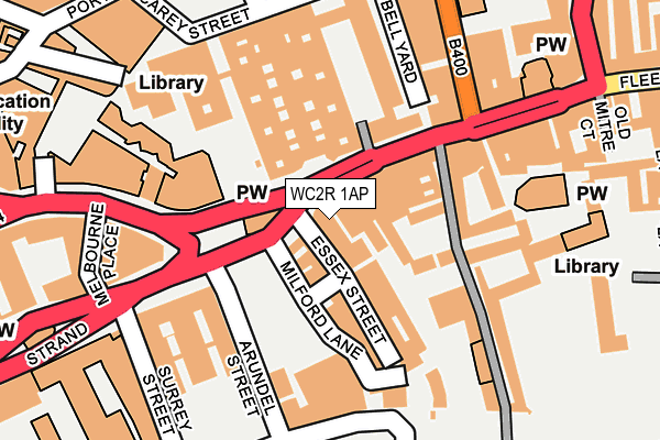 WC2R 1AP map - OS OpenMap – Local (Ordnance Survey)