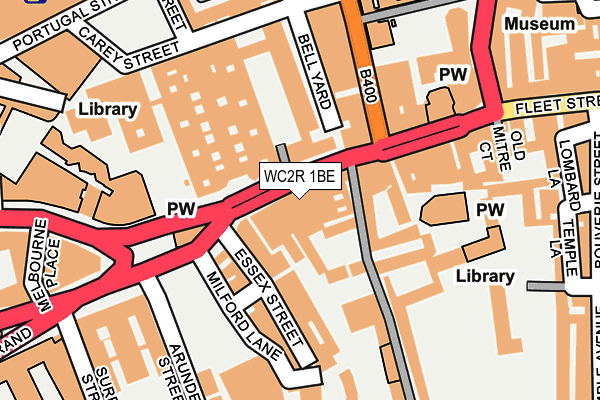 WC2R 1BE map - OS OpenMap – Local (Ordnance Survey)