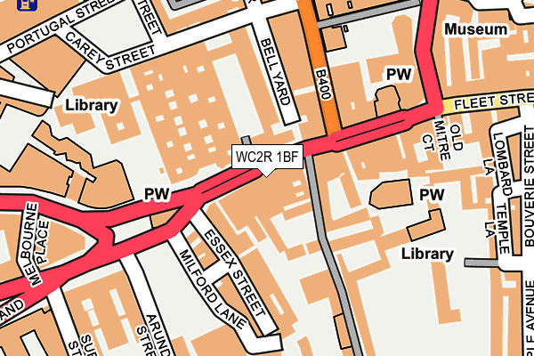 WC2R 1BF map - OS OpenMap – Local (Ordnance Survey)