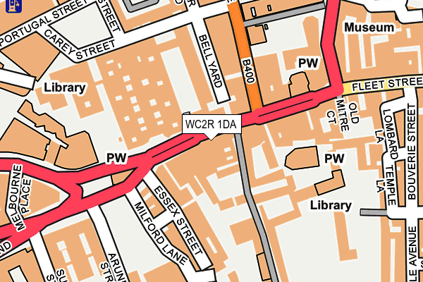 WC2R 1DA map - OS OpenMap – Local (Ordnance Survey)