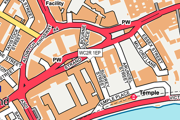 WC2R 1EP map - OS OpenMap – Local (Ordnance Survey)