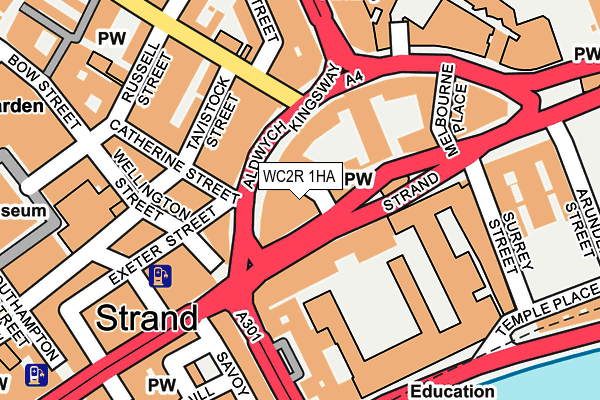 WC2R 1HA map - OS OpenMap – Local (Ordnance Survey)