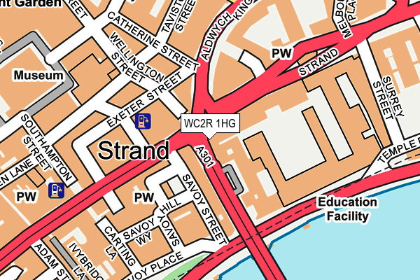 WC2R 1HG map - OS OpenMap – Local (Ordnance Survey)