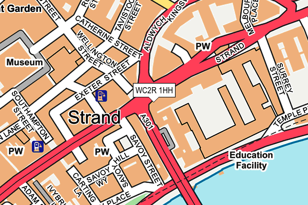 WC2R 1HH map - OS OpenMap – Local (Ordnance Survey)