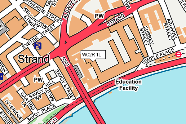 WC2R 1LT map - OS OpenMap – Local (Ordnance Survey)