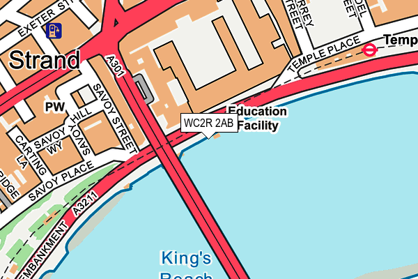 WC2R 2AB map - OS OpenMap – Local (Ordnance Survey)