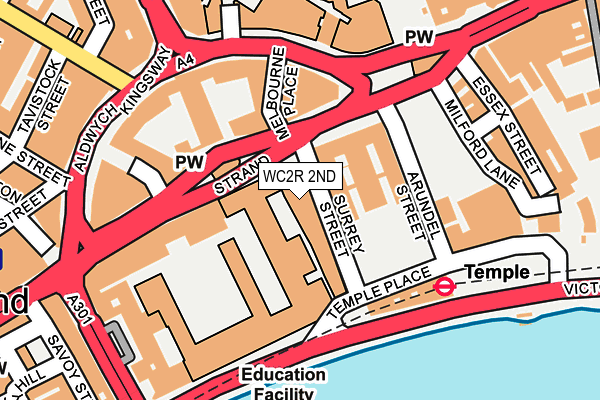 WC2R 2ND map - OS OpenMap – Local (Ordnance Survey)