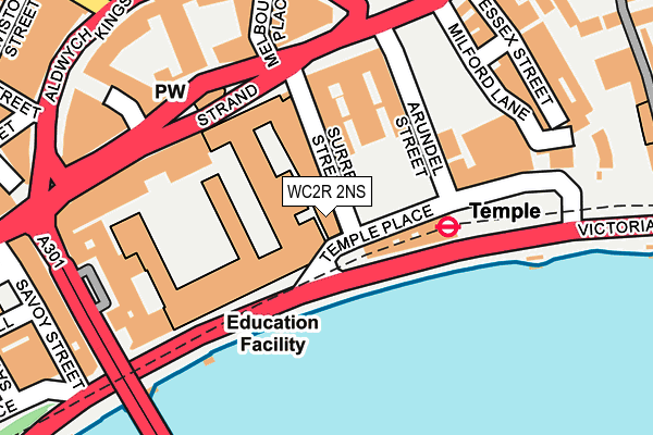 WC2R 2NS map - OS OpenMap – Local (Ordnance Survey)