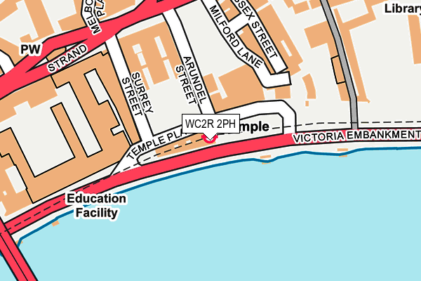 WC2R 2PH map - OS OpenMap – Local (Ordnance Survey)