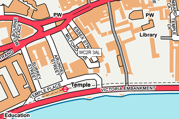 WC2R 3AL map - OS OpenMap – Local (Ordnance Survey)