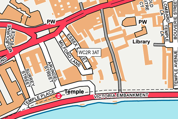 WC2R 3AT map - OS OpenMap – Local (Ordnance Survey)