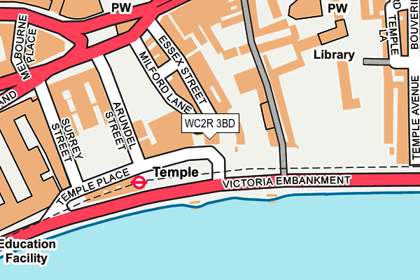 WC2R 3BD map - OS OpenMap – Local (Ordnance Survey)