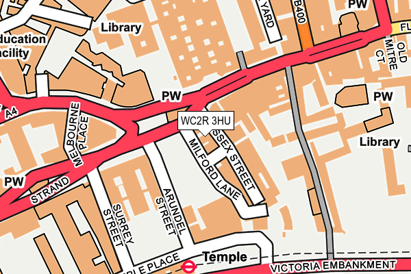 WC2R 3HU map - OS OpenMap – Local (Ordnance Survey)