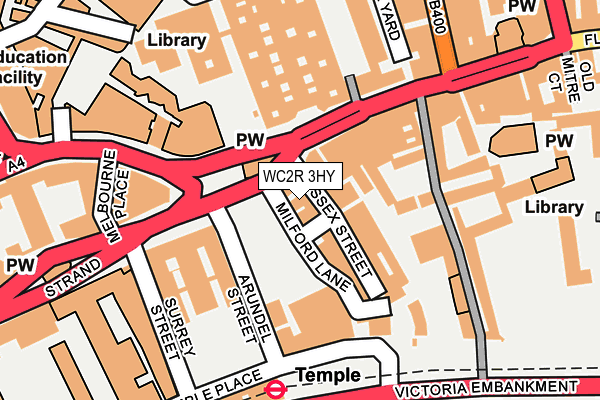 WC2R 3HY map - OS OpenMap – Local (Ordnance Survey)