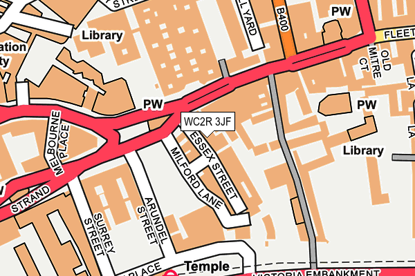 WC2R 3JF map - OS OpenMap – Local (Ordnance Survey)