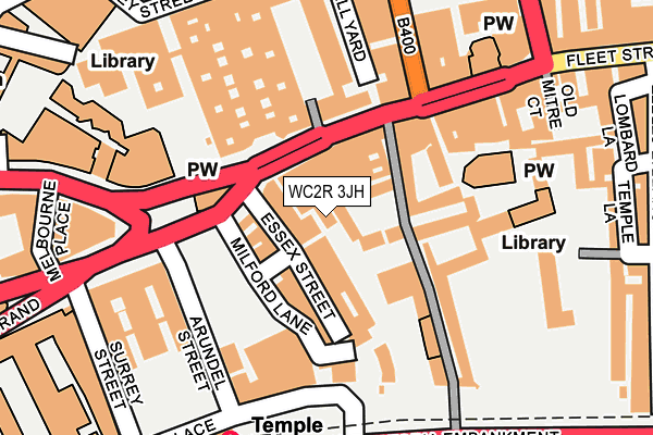 WC2R 3JH map - OS OpenMap – Local (Ordnance Survey)
