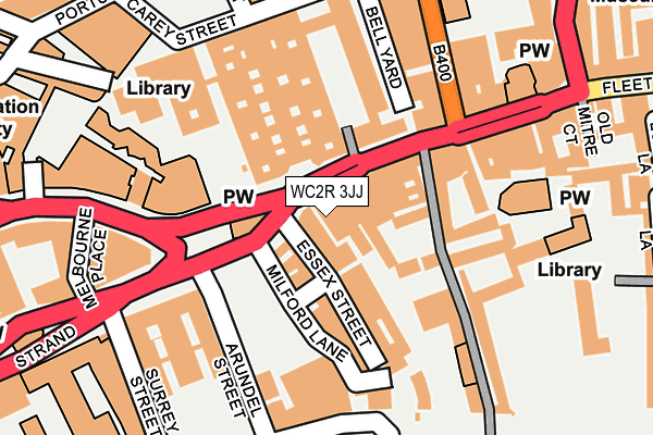 WC2R 3JJ map - OS OpenMap – Local (Ordnance Survey)