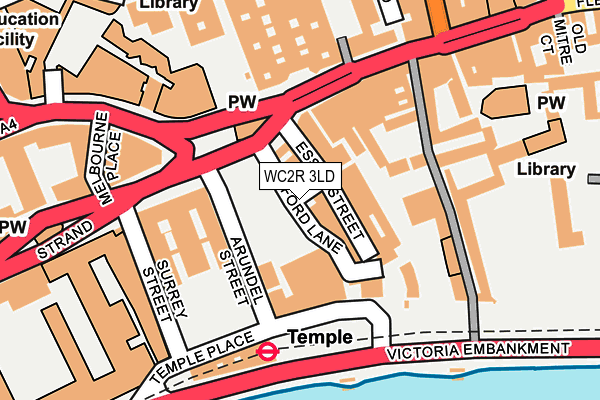 WC2R 3LD map - OS OpenMap – Local (Ordnance Survey)