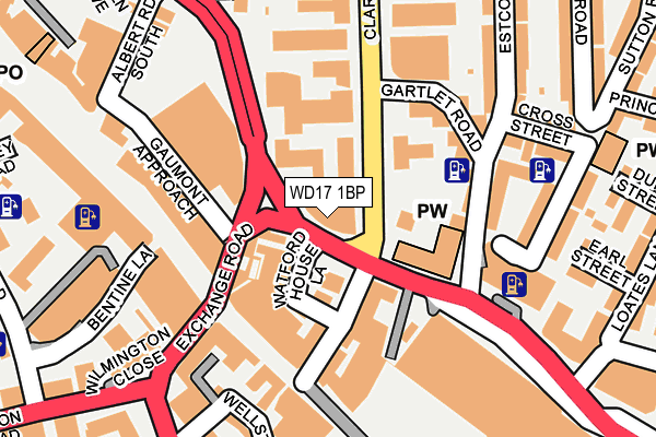 WD17 1BP map - OS OpenMap – Local (Ordnance Survey)