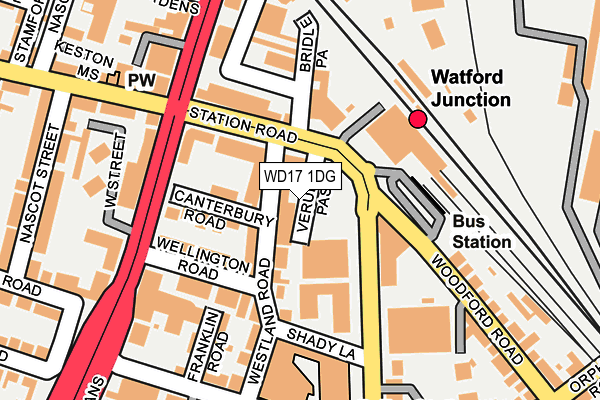 WD17 1DG map - OS OpenMap – Local (Ordnance Survey)