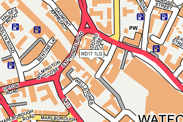 WD17 1LQ map - OS OpenMap – Local (Ordnance Survey)