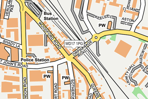 WD17 1PG map - OS OpenMap – Local (Ordnance Survey)
