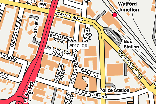 WD17 1QR map - OS OpenMap – Local (Ordnance Survey)