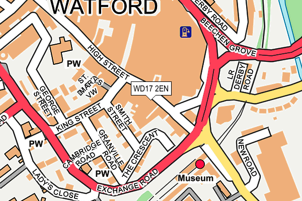 WD17 2EN map - OS OpenMap – Local (Ordnance Survey)