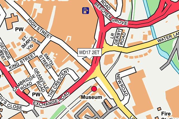 WD17 2ET map - OS OpenMap – Local (Ordnance Survey)