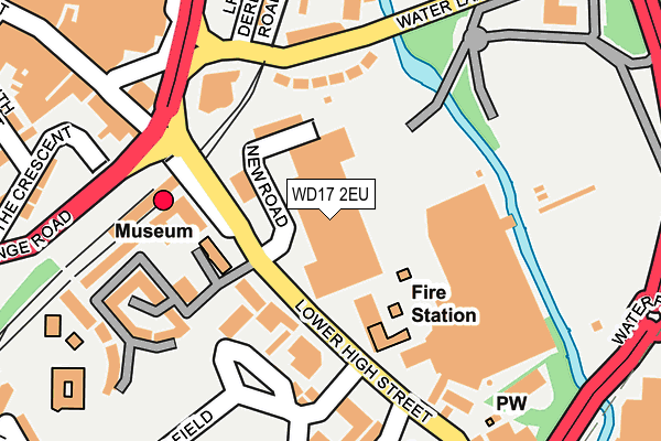 WD17 2EU map - OS OpenMap – Local (Ordnance Survey)