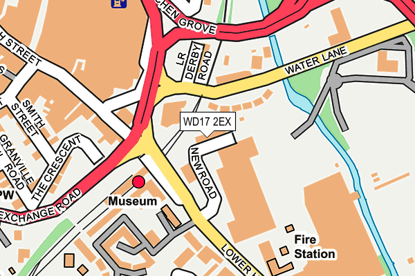 WD17 2EX map - OS OpenMap – Local (Ordnance Survey)