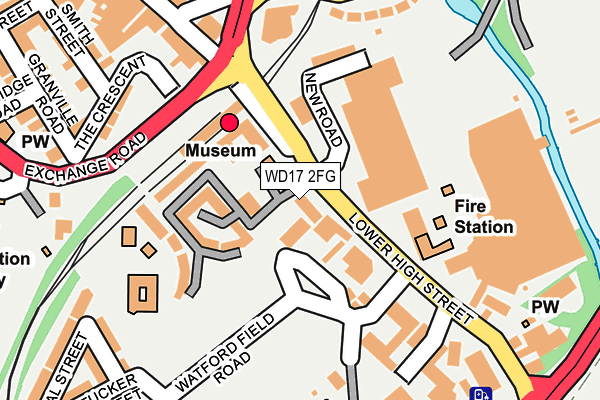 WD17 2FG map - OS OpenMap – Local (Ordnance Survey)
