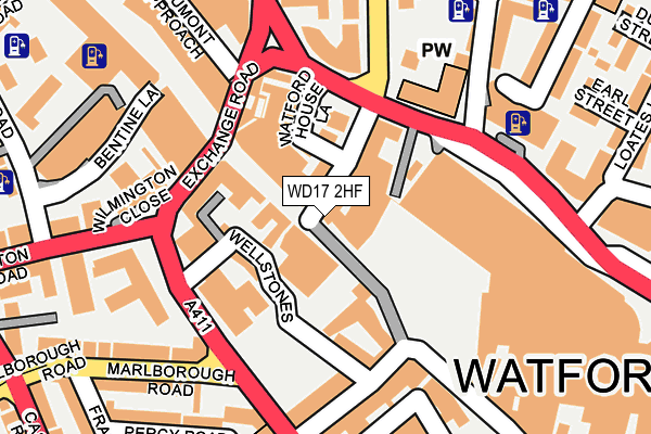 WD17 2HF map - OS OpenMap – Local (Ordnance Survey)