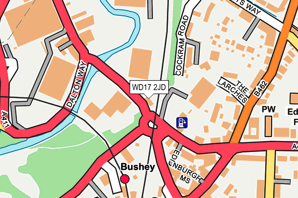 WD17 2JD map - OS OpenMap – Local (Ordnance Survey)