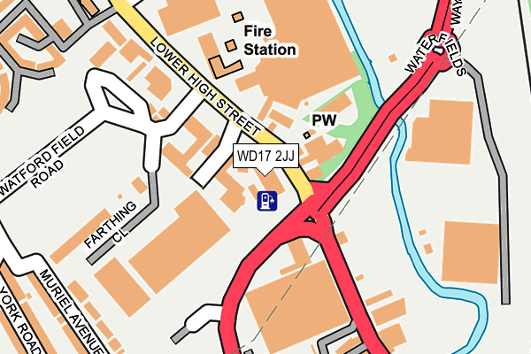 WD17 2JJ map - OS OpenMap – Local (Ordnance Survey)