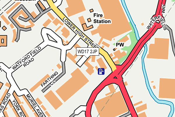 WD17 2JP map - OS OpenMap – Local (Ordnance Survey)