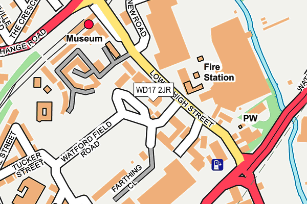 WD17 2JR map - OS OpenMap – Local (Ordnance Survey)