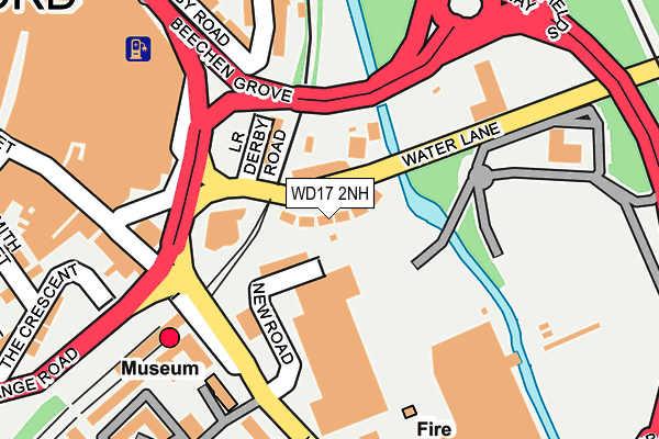 WD17 2NH map - OS OpenMap – Local (Ordnance Survey)